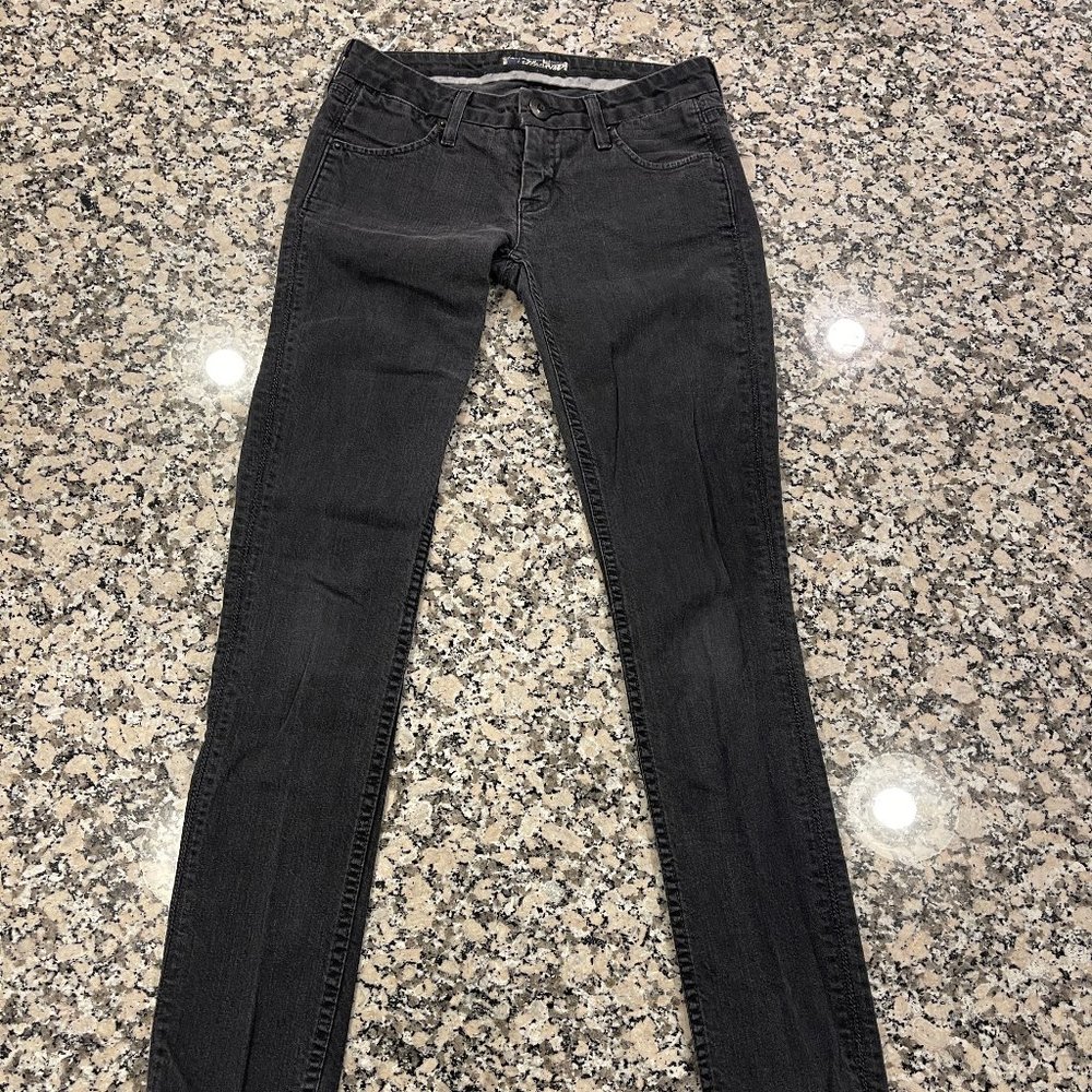 Hudson low rise skinnyy faded black jeans